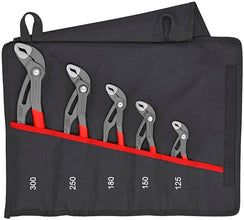 KNIPEX 5 Pc Pliers Cobra Set In Tool Roll, Black