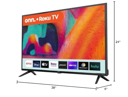 ONN 40-Inch Class FHD 1080p Smart LED TV 60Hz Refresh Rate HDMI USB Compatible with Alexa & Google Assistant 100097810 (Renewed)