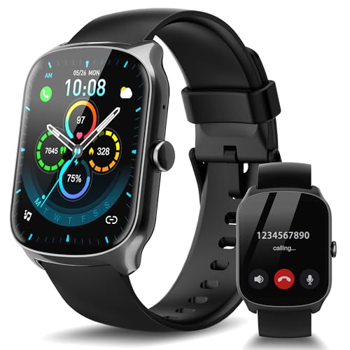 Smart Watch for Men Women, 1.95'' HD Curved Screen Smartwatch(Answer/Make Call), Fitness Tracker with 110+ Sport Modes, IP68 Waterproof Fitness Watch with Heart Rate/Sleep Monitor/Pedometer/Calories