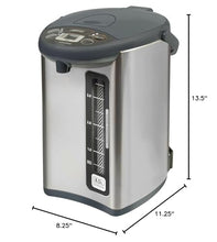 Zojirushi CD-WHC40XH Micom Water Boiler and Warmer, 135 oz, Stainless Gray