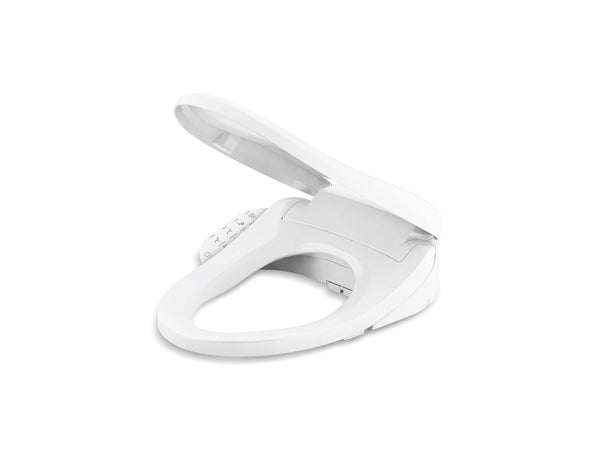 KOHLER 8298-0 PureWash E590 Elongated Bidet Toilet Seat, Heated Bidet, Bidets for Existing Toilets, Nightlight, Self-Cleaning Nozzle, White