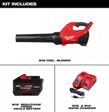 M18 Fuel 120 MPH 500 CFM 18V Brushless Cordless Battery Powered Leaf Blower Kit w/12.0 Ah Forge Battery & Rapid Charger