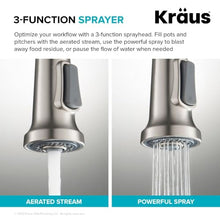 KRAUS Britt Touchless Sensor Commercial Single Handle Pull Down Kitchen Faucet in Spot Free Stainless Steel, KSF-1691SFS