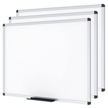 VIZ-PRO Magnetic Dry Erase Board, 48 X 24 Inches, 3 Pack, Silver Aluminium Frame