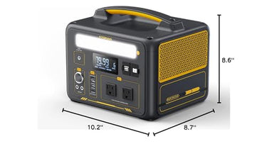 VTOMAN 600W Portable Power Station, LFP Battery Powered Generator with 2x 600W AC Outlets (Surge 1200W), 4x USB ports, 3x DC Output for Outdoor Camping, Vehicle Emergency, Electric Backup