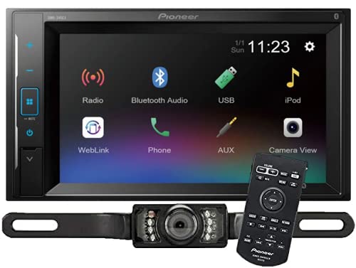 Pioneer DMH-240EX Digital Multimedia Receiver (Does not Play Discs) Bundled with + (1) Remote Control + (1) License Plate Style Backup Camera