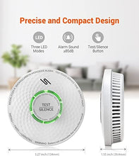 Jemay Smoke and Carbon Monoxide Detector, 10 Year Battery Operated Smoke Detector Carbon Monoxide Detector Combo, Dual Sensor Smoke CO Alarm with LED Indicator and Silence Function, AW183-A, 5 Packs