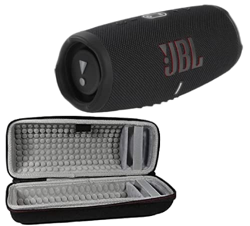 JBL Charge 5 - Portable Bluetooth Speaker with Exclusives Hardshell Travel Case with IP67 Waterproof and USB Charge Out (Black), Charge 5 with Case