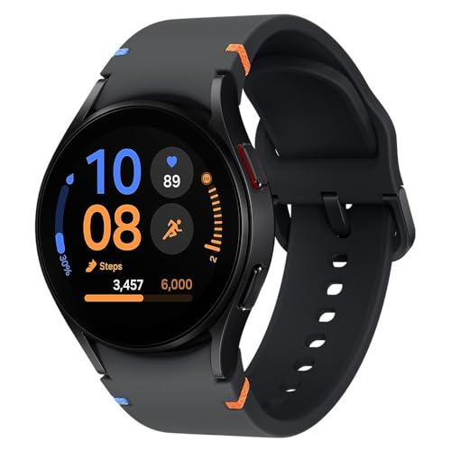 Samsung Galaxy Watch FE (40mm) AI Smartwatch w/ 1.2" Amoled Screen, Wear OS 5, Wi-Fi, Bluetooth, Heart Rate, International Model R861N (Black)