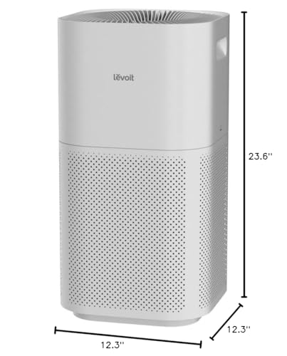 LEVOIT Air Purifiers for Home Large Room Up to 3175 Sq. Ft with Smart WiFi, PM2.5 Monitor, HEPA Sleep Mode, 3-in-1 Filter for Smoke, Pet Allergies, Dust and Odor, Alexa Control, Core 600S-P, White