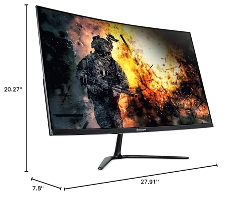 AOPEN by Acer 32HC5QR S3biipx 31.5" Full HD 1920 x 1080 16:9 Curved Gaming Monitor | AMD FreeSync Premium | 180Hz | 1ms TVR | Adjustable Tilt | VESA Mountable | 1 x Display Port 1.4 & 2 x HDMI 2.0