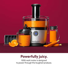 NutriBullet Juicer Pro Centrifugal Juicer Machine for Fruit, Vegetables, and Food Prep, 27 Ounces/1.5 Liters, 1000 Watts, Silver, NBJ50200