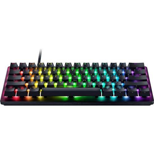 Razer Huntsman V3 Pro Mini 60% Esports Gaming Keyboard: Analog Optical Switches - Razer Snap Tap - Rapid Trigger - Adjustable Actuation - Dual-Purpose Mod Keys - Doubleshot PBT Keycaps - Black