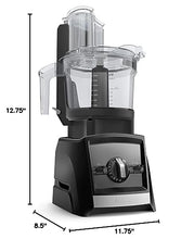 Vitamix 12-Cup Food Processor Attachment with SELF-DETECT™, Compatible with Ascent and Venturist Series, Black