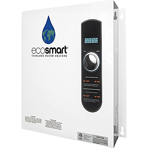 EcoSmart ECO 27 Tankless Water Heater, Electric, 27-kW - Quantity 1, 17 x 17 x 3.5