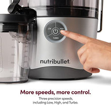 NutriBullet Juicer Pro Centrifugal Juicer Machine for Fruit, Vegetables, and Food Prep, 27 Ounces/1.5 Liters, 1000 Watts, Silver, NBJ50200