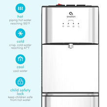 Avalon A3F Bottom Loading Water Cooler Dispenser with BioGuard-3 Temperature Settings-UL-Filtered