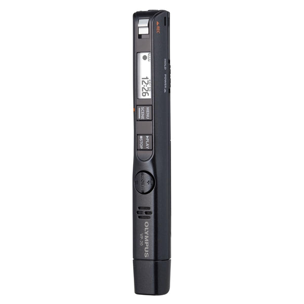 OM SYSTEM Olympus VP-20 Digital Voice Recorder with Stereo Microphones, Noise canceling, Built in Direct USB.