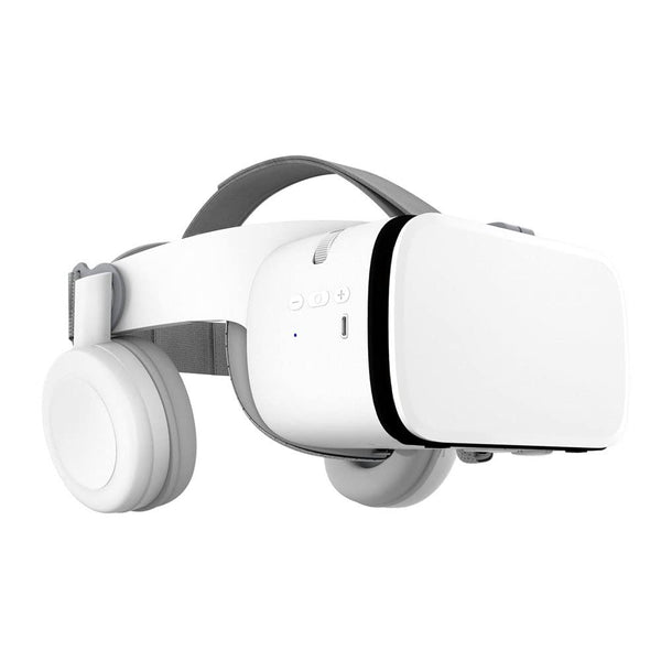 XARONF 3D Virtual Reality VR Headset, VR Goggles/Glasses for IMAX Movies & Play Games, Compatible for Android and iOS Mobile Phone 4.7-6.5 Inches (Color : White)