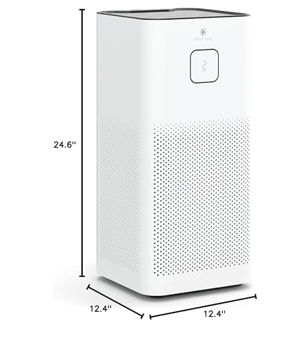 Medify MA-50 Air Purifier V3.0 with True HEPA H13 Filter | 2,640 ft² Coverage in 1hr for Smoke, Wildfires, Odors, Pollen, Pets | Quiet 99.9% Removal to 0.1 Microns | White, 1-Pack