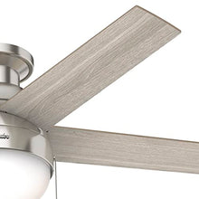 Hunter Fan Company 50278 Hunter Anslee Indoor Low Profile Ceiling Fan with LED Light and Pull Chain Control, 46