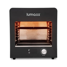 Luma Electric Steak Grill, Portable Indoor Countertop Oven with Griddle, Smokeless Electric Infrared Grill, Heats up to 1450 Degrees, BBQ, Grill, Toast, and Broil Chicken, Beef, Pork, and Vegetables