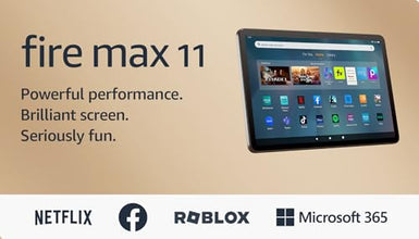 Like-New Amazon Fire Max 11 tablet (newest model) vivid 11” display, all-in-one for streaming, reading, and gaming, 14-hour battery life, optional stylus and keyboard, 64 GB, Gray