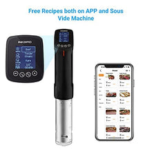 WiFi Sous-Vide-Machine & Vacuum Sealer Machine, Inkbird Sous Vide Cooker 1000W w/Recipes on APP Preset Cooker | Automatic Air Sous Vide Vacuum Sealing