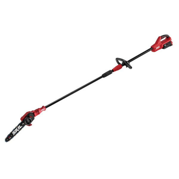 SKIL PWR CORE 40 Brushless 40V 10'' Pole Saw Kit with Over 9ft. Telescoping Shaft & Angled Head, Includes 2.5Ah Battery and Auto PWR Jump Charger - PS4561C-10