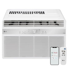 LG LW8024RSMX Window Conditioner, Wi-Fi Enabled w/Remote, 350 Sq.Ft, 4-Way Air Deflection, 3 Cooling and Fan Speeds, 115V, 8,000 BTU, White