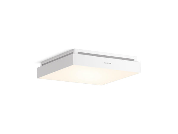 KOHLER Atmo Bathroom Exhaust Fan With Light, Ceiling Vent for Bathroom, 13-7/8" X 13-7/8"