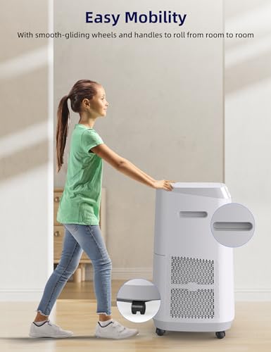 Nuwave OxyPure ZERO Air Purifiers with 20 Yr Washable and Reusable Bio Guard Tech Air Filter, Large Room Up to 2002 Ft², Air Quality Monitor, 0.1 Microns, 100% Capture Allergies, Smoke, Dust, Pollen