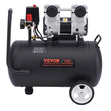 VEVOR Air Compressor, 8 Gallon Steel Tank, 1HP 2.2 CFM@90 PSI Oil Free Air Compressor & Max. 120PSI Pressure, 80dB Ultra Quiet Portable Compressor, for Auto Repair, Tire Inflation, Spray Painting