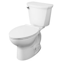 American Standard 609CA001.020 Cadet PRO Two-Piece Toilet with Slow-Close Seat and Wax Ring, Elongated Front, Standard Height, White, 1.28 gpf