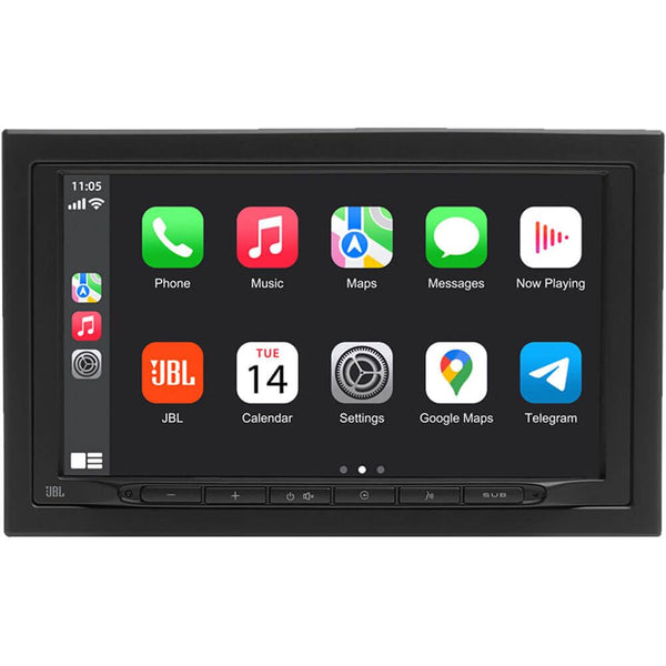 JBL Legend 700 2-DIN 7" Touchscreen Car Stereo with Wireless Apple CarPlay & Android Auto, Bluetooth, 4x50W Output, 16-Band EQ, Subwoofer Control, DAB/DAB+ Radio, and 6 Preamp Outputs