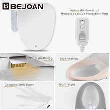 Bejoan Z1 Bidet Toilet Seat, Bidet Attachment for Toilet Warm Water, Elongated Heated Toilet Seat with Quite Close, Electric Smart Bidet with Air Dryer, Customizable Washing Modes for Ultimate Comfort