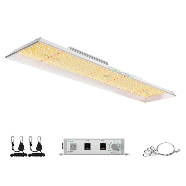 MARS HYDRO TSL2000 300W Led Grow Lights for Indoor Plants, Full Spectrum Dimmable Daisy Chain Growing Lamps for Seed Starting Vegetables Bloom in 4x2/5x3 Grow Tent Greenhouses