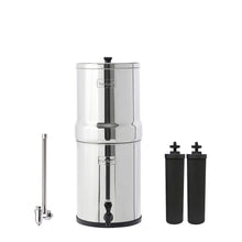 Royal Berkey Gravity-Fed Water Filter System with 2 Black Berkey Elements Plus Deluxe 10