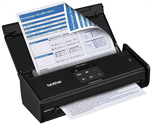 Brother ADS1000W Compact Color Desktop Scanner with Duplex and Wireless Networking,Black