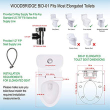 WOODBRIDGE BID01 Advanced Smart Bidet Toilet Seat, White