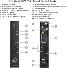 Dell Wyse 5070 Mini Desktop Computer with 21.5-Inch FHD Monitor, Intel Celeron J4105, 8GB RAM, 256GB SSD, USB WiFi, BT, Mouse and Keyboard, Windows 10 Pro (Renewed)