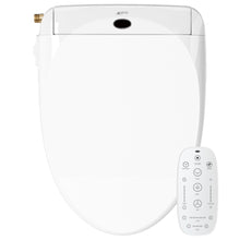 LEIVI Electric Bidet Smart Toilet Seat with Dual Control Mode, Adjustable Warm Water and Air Dryer, Ultra Slim Heated Toilet Seat, Oscillating and Pulsating Spray Wash, LED Nightlight, Elongated