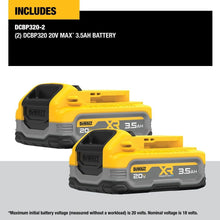 DEWALT 20V MAX XR POWERSTACK 3.5Ah Battery Kit, 2 Pack (DCBP320-2)