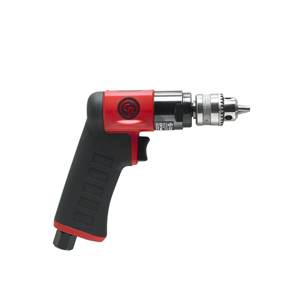 Chicago Pneumatic CP7300C - Air Power Drill, 1/4 Inch (6.5 mm), Keyed Chuck, Pistol Handle, 0.31 HP / 230 W, Stall Torque 1.9 ft. lbf / 2.6 NM, 3300 RPM, Hand Drill, Power Tools & Home Improvement