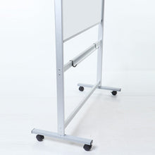 VIZ-PRO Double-Sided Magnetic Mobile Whiteboard,60 x 48 Inches Aluminum Frame & Stand