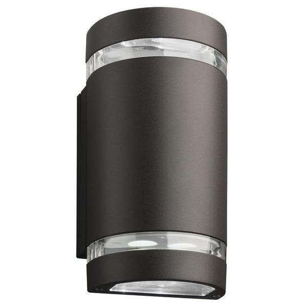 Lithonia Lighting OLLWU P1 40K DDB M6 LED Outdoor Cylinder Up and Down Light, MVOLT 4000K, 9W, Dark Bronze, Downlight