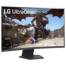 LG 32GS60QC-B Ultragear 32-inch Curved Gaming Monitor QHD (2560x1440) 180Hz 1ms 1000R AMD FreeSync HDR10 HDMIx2 DisplayPort Black