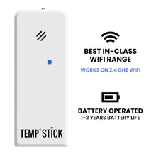 Temp Stick Remote WiFi Temperature & Humidity Sensor, Data Logger. No Subscription. 24/7 Monitor, Unlimited Text, App & Email Alerts. Made in America. Use with Alexa, IFTTT. Monitor Anywhere, Anytime