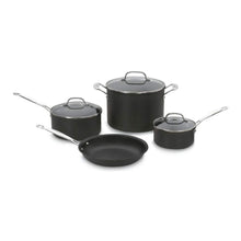 Cuisinart 66-7P1 Chef's Classic Nonstick Hard-Anodized 7-Piece Cookware Set, Black