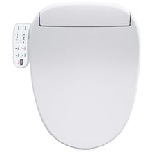 ZMJH 236 Bidet Toilet Seat, Elongated Smart Unlimited Warm Water, Vortex Wash, Electronic Heated, Warm Air Dryer, Rear and Front Wash, LED Light, Need Electricity, White (Elongated)